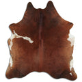 Peau de vache marron et blanche XXL