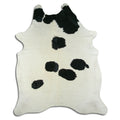 Peau de vache noire et blanche XXL