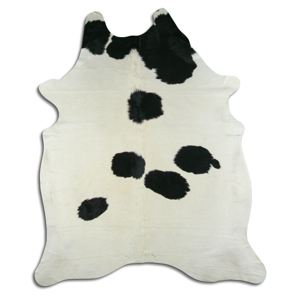 Peau de vache noire et blanche XXL