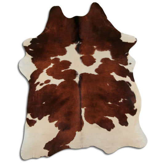 Peau de vache marron et blanche XXL