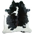 Peau de vache noire et blanche XXL
