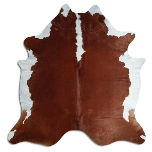 Peau de vache marron et blanche XXL