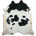 Peau de vache noire et blanche XXXL