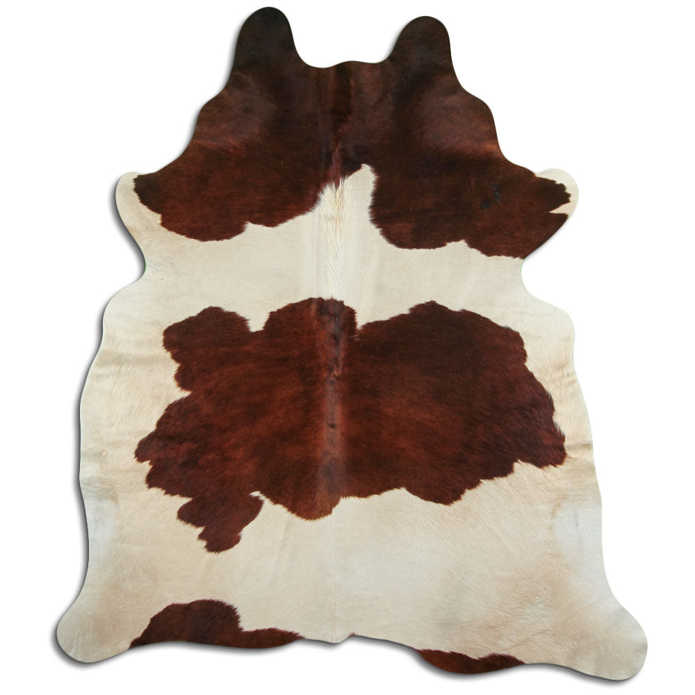 Peau de vache marron et blanche XXL