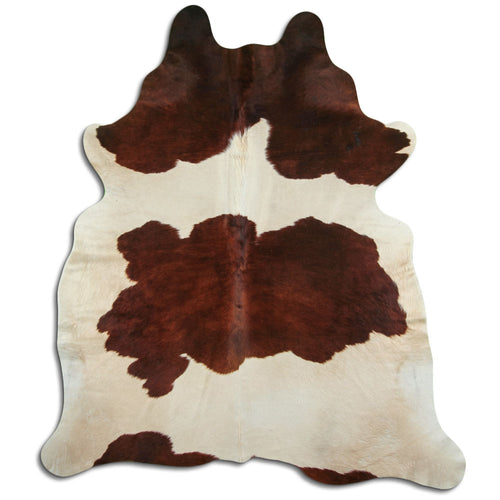 Peau de vache marron et blanche XXL