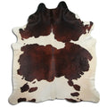 Peau de vache marron et blanche XXXL