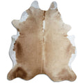 Peau de vache marron et blanche XXL
