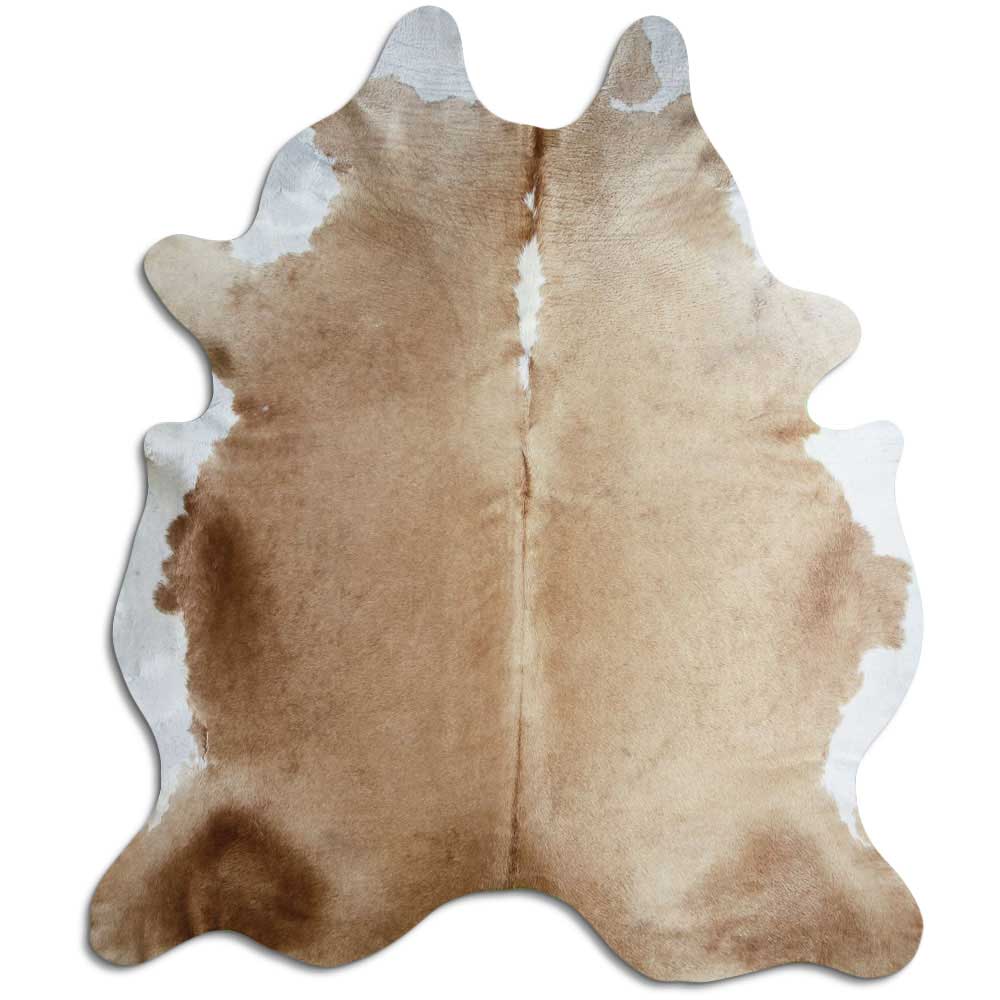 Peau de vache marron et blanche XXL
