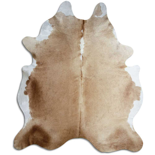 Peau de vache marron et blanche XXL
