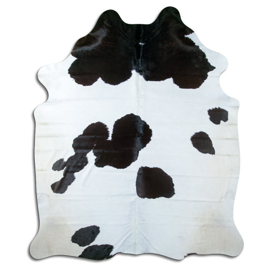 Peau de vache noire et blanche XXL