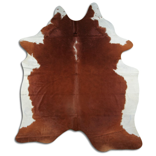 Peau de vache marron et blanche XXL