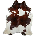 Peau de vache marron et blanche XXL