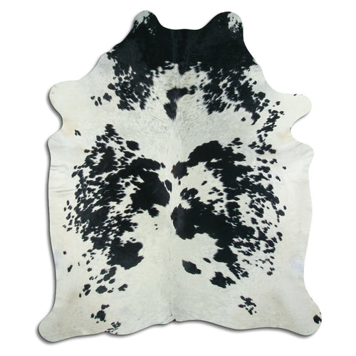 Peau de vache noire et blanche XXL
