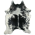 Peau de vache noire et blanche XXL