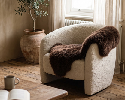 Peau de mouton marron