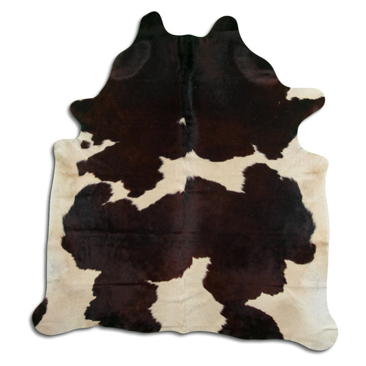 Peau de vache marron et blanche XXL