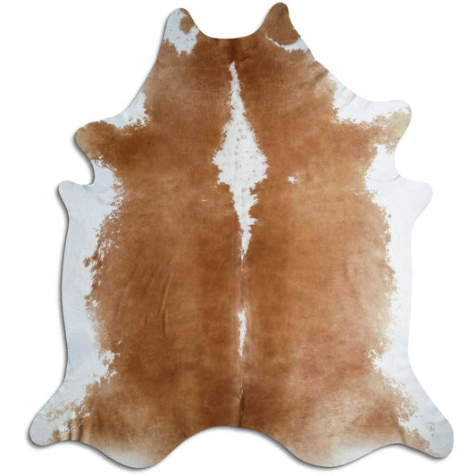 Peau de vache marron et blanche XXL