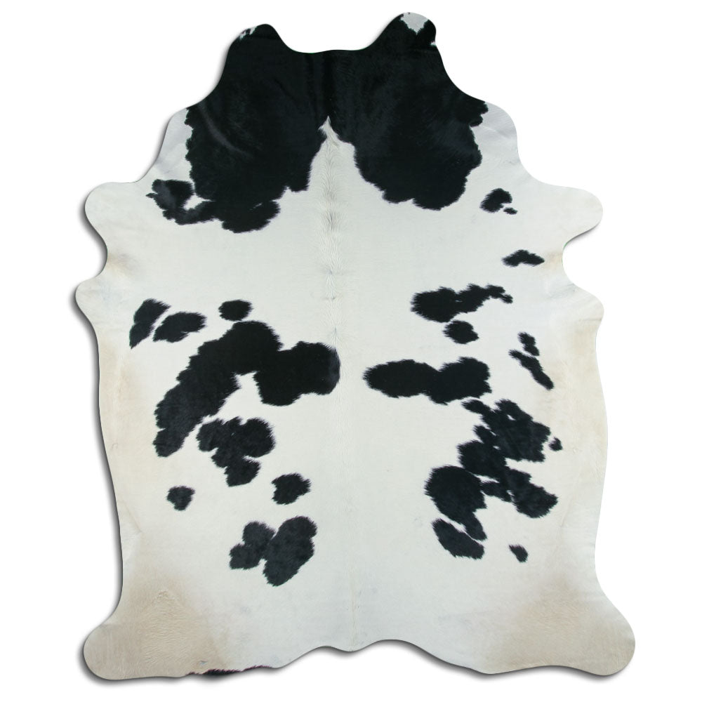 Peau de vache noire et blanche XXXL