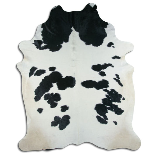 Peau de vache noire et blanche XXXL