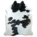 Peau de vache noire et blanche XXL