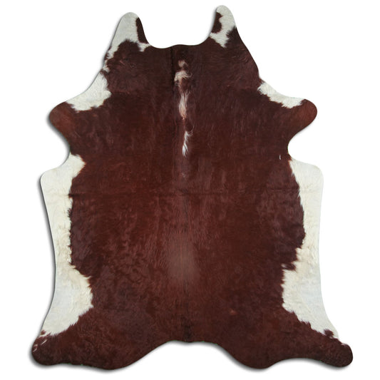 Peau de vache marron et blanche XXL