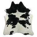 Peau de vache noire et blanche XXL