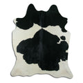 Peau de vache noire et blanche L