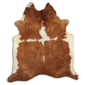 Peau de vache marron et blanche XXL
