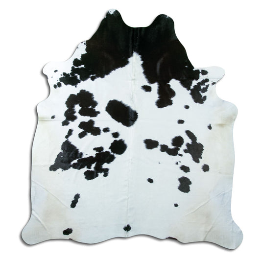 Peau de vache noire et blanche XXL