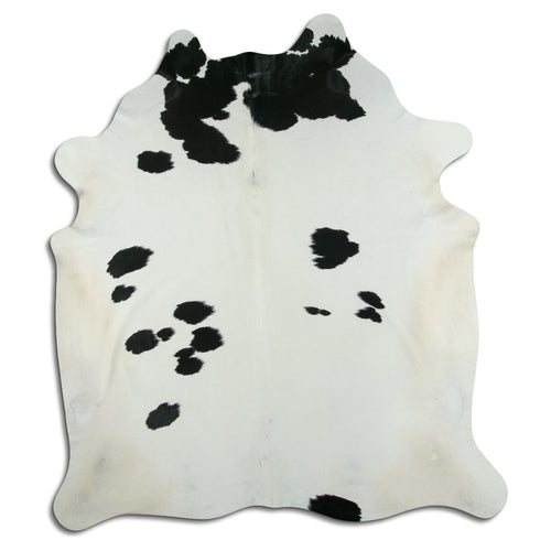 Peau de vache noire et blanche XXL
