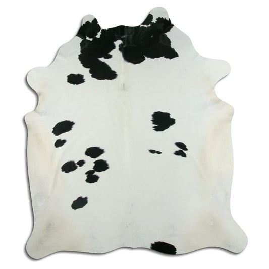Peau de vache noire et blanche XXL