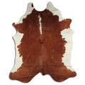 Peau de vache marron et blanche XXL
