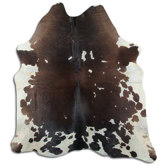 Peau de vache marron et blanche XXL