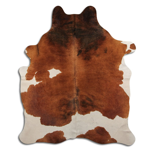 Peau de vache marron et blanche XXL