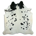 Peau de vache noire et blanche XXL