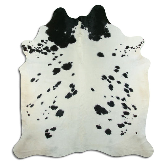 Peau de vache noire et blanche XXL