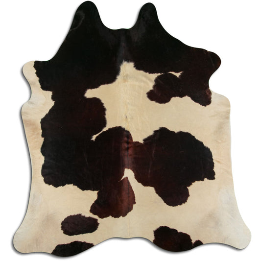 Peau de vache marron et blanche XXL