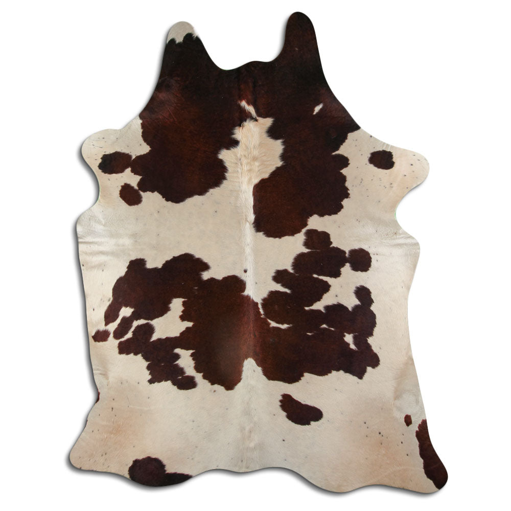 Peau de vache marron et blanche XXL