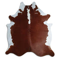 Peau de vache marron et blanche XXL