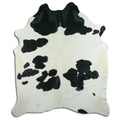 Peau de vache noire et blanche XXL
