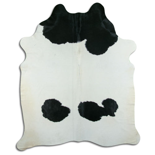 Peau de vache noire et blanche XXL