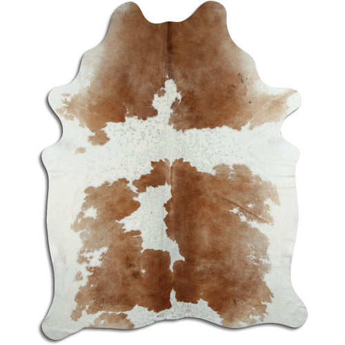 Peau de vache marron et blanche XXL