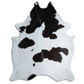 Peau de vache noire et blanche XXXL
