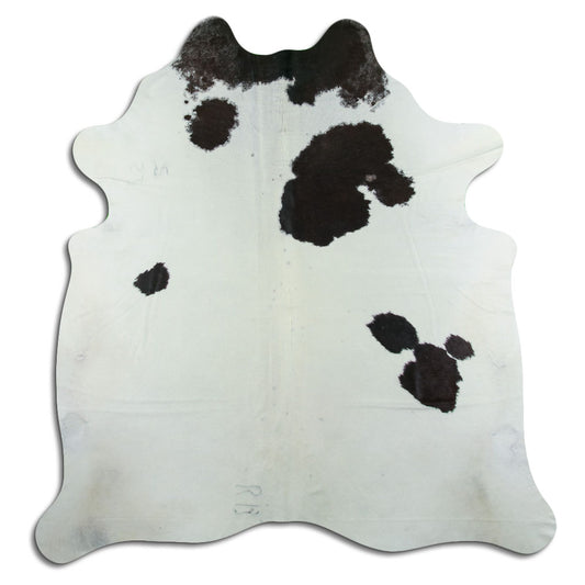 Peau de vache noire et blanche XXL