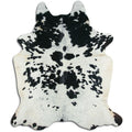 Peau de vache noire et blanche XXL