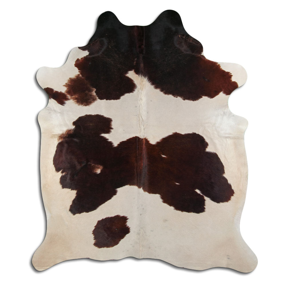 Peau de vache marron et blanche XXL