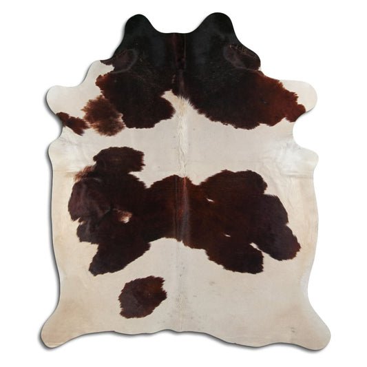 Peau de vache marron et blanche XXL