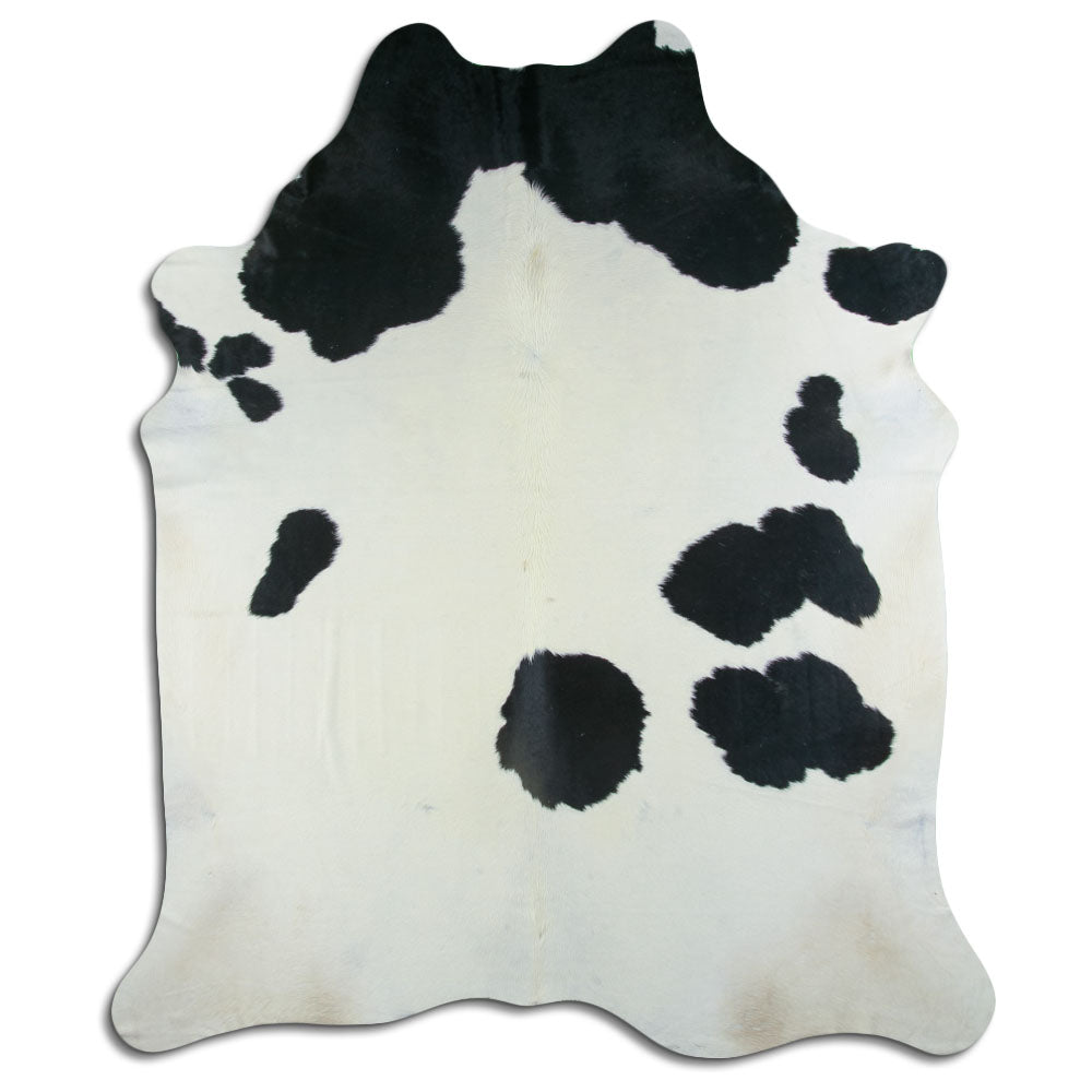 Peau de vache noire et blanche XXXL
