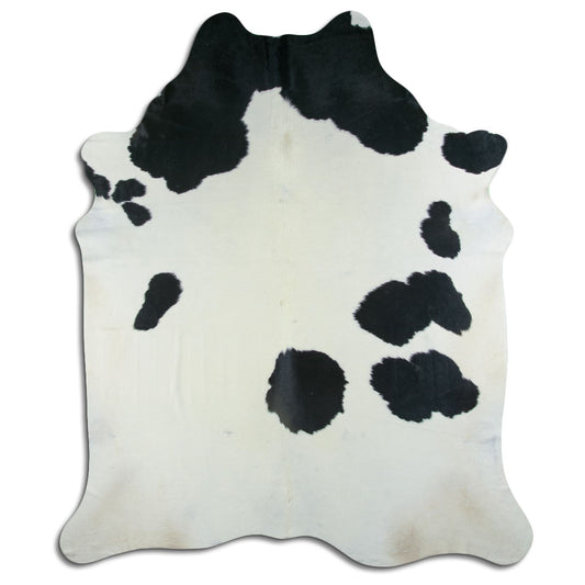 Peau de vache noire et blanche XXXL