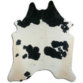 Peau de vache noire et blanche XXXL